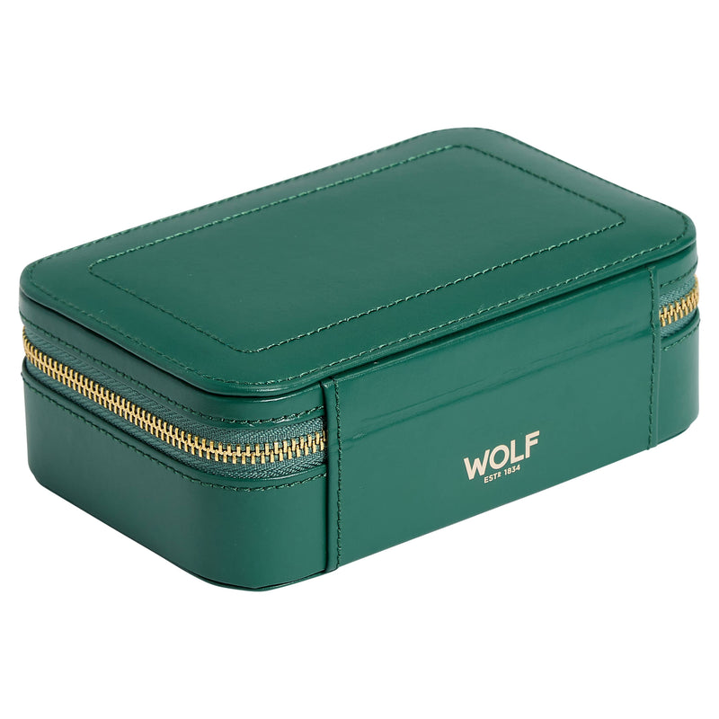 Sophia Jewelry Zip Case, Forest Green