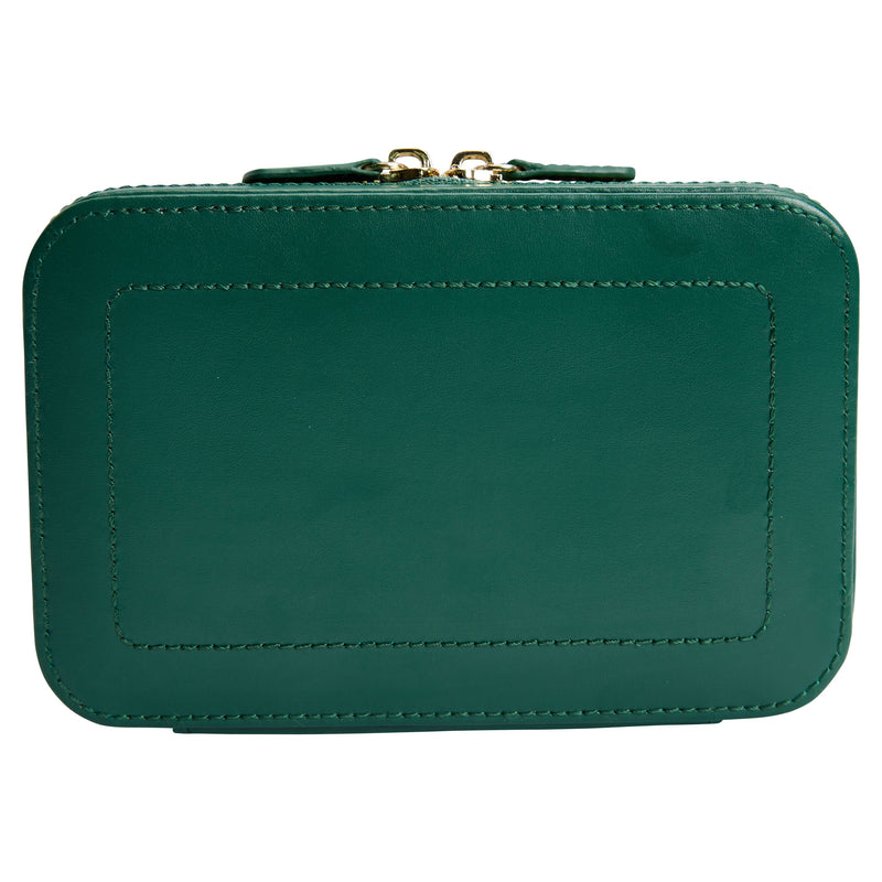 Sophia Jewelry Zip Case, Forest Green
