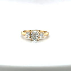 Bespoke Diamond Engagement Ring In 18K Yellow Gold - NC