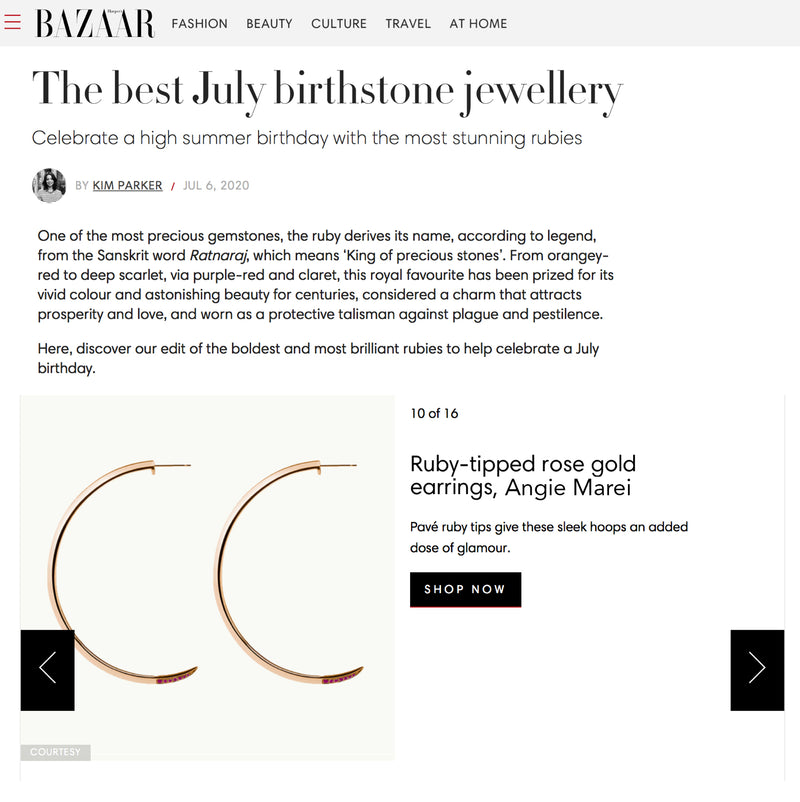 Asasara Hoop Earrings With Pavé Emerald Tips in 18K Black Gold - Harpers Bazaar 2