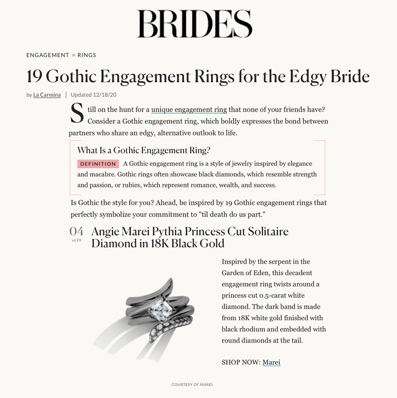 Pythia Serpentine Twist Brilliant Princess-Cut White Diamond Engagement Ring In 18K Yellow Gold