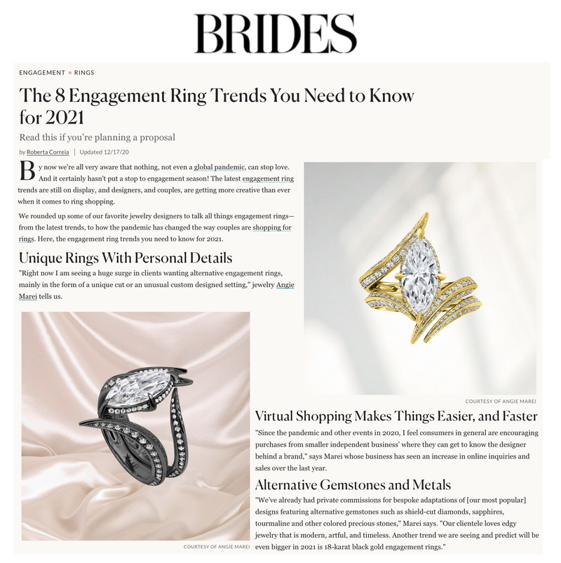 Ayla Arabesque Ring Pavé-Set Brilliant White Diamonds In 18K Blackened Gold