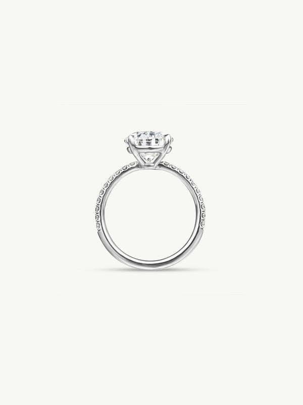 Marei Safaa Pear-Shaped Diamond Engagement Ring in 18K White Gold - img2