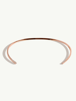 Laela Choker Necklace With Brilliant-Cut White Diamonds In 18K Rose Gold