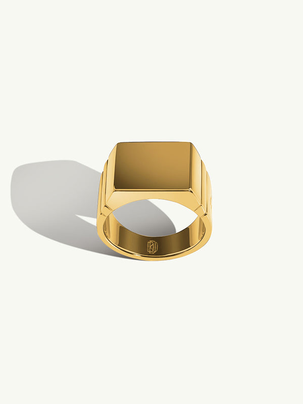 Adrian Signet Ring In 18K Yellow Gold