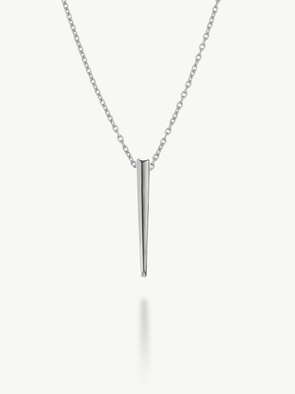 Lilith Dagger Pendant Necklace In 18K White Gold